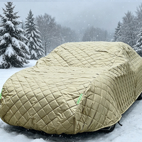 Housse de voiture en tissu Oxford imperméable anti-grêle avec protection UV et design anti-neige en coton épaissi