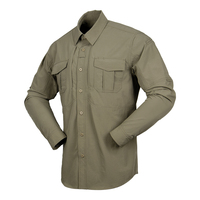 Garde de sécurité Patch personnalisé tactique tissé à manches longues décontracté bouton-Up uniforme respirant bas quantité minimale de commande disponible petites tailles moyennes