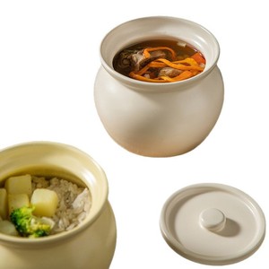 หม้อนึ่งอาหารไฟฟ้าพร้อมหม้อเซรามิกสำหรับตุ๋นซุปและนึ่งข้าวและไข่ - Product Image 5
