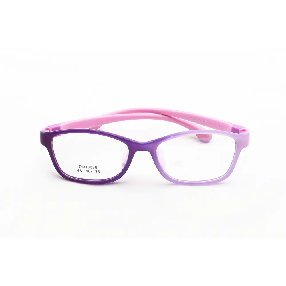 New design color changing kids glasses frames Pebax safety photochromic eyeglasses