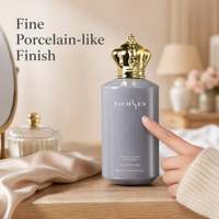 Nouvelle conception de flacon de parfum en verre personnalisé, 100 ml, vaporisateur portable, col à sertir, luxe, 30 ml, 50 ml, 100 ml, flacon de parfum en verre