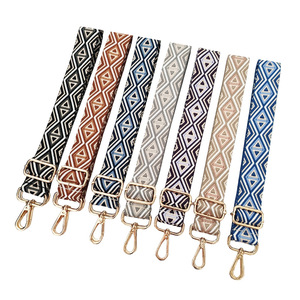 Túi đeo chéo vai đơn <span class=keywords><strong>2025</strong></span> mới thiết kế kim cương khối màu rộng dây đeo dày nhẹ Polyester Dây đeo túi dài - Product Image 3