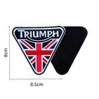 Écussons brodés personnalisés de haute qualité pour motards, badges auto-agrippants, thermocollants pour vêtements, accessoires de couture pour vêtements, fabrication en usine