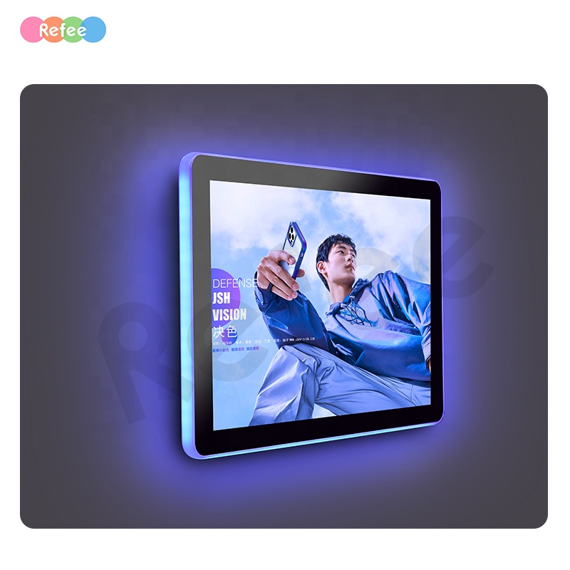 10 13.3 15.6 21.5 Inch Android Tablet Phòng Họp Màn Hình Cảm Ứng Poe Led Light Xung Quanh Wall Mount Hội Nghị Hiển Thị