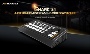 SHARK S4 4-CH <span class=keywords><strong>SDI</strong></span>/HDMISTRE AMING VIDEO-SCHALTER MICRO 4-CH <span class=keywords><strong>SDI</strong></span> & <span class=keywords><strong>HDMI</strong></span> LIVE STREAM MULTI-FORMAT VIDEO-SCHALTER - Product Image 5