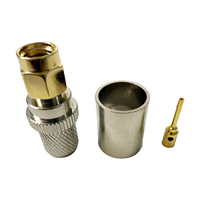 Connecteur RF mâle RP-SMA en cuivre pour câbles RG8 et RG213 de 400 MHz
