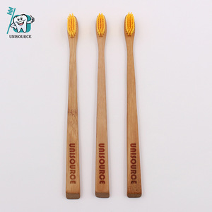 Cepillo de Dientes de Bambú Unisource para Adultos, Cerdas de Nylon Naturales Biodegradables, Cepillo de Dientes Manual - Product Image 1