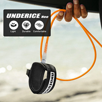 Laisse de surf professionnelle Underice Advanced Extra Strong pour les surfeurs de grandes vagues, avec rail saver renforcé et design ultra léger