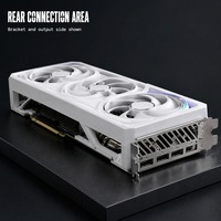 Kartu Grafis White Housing 16GB dengan Core Clock 2790MHz untuk PC Desktop Gamer dan Proyek Perakitan Workstation