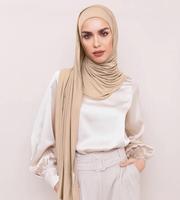 2022 Premium bambou Modal Jersey châles écharpes coton Jersey foulard Double boucle instantané Jersey Hijab pour les femmes