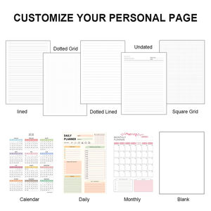 Quaderno a Fogli Mobili A4/A5/A6, Diario a Spirale Ricaricabile, Album da Disegno, Agenda, Pianificatore, Blocco Note - Product Image 6