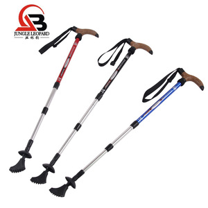 Bastones de trekking Jungle Leopard de 50-110 cm, aleación de aluminio 7075, mango en T, para senderismo, camping y actividades al aire libre. - Product Image 1