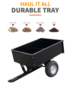 El <span class=keywords><strong>mejor</strong></span> remolque volquete todoterreno ATV con ruedas de carrito de jardín, los mejores remolques para motocicletas y ATV - Product Image 3