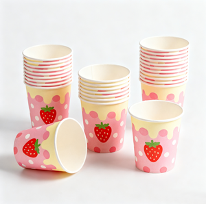 Gobelets en papier jetables de qualité alimentaire à paroi simple 4OZ 8OZ 12OZ 16OZ 22OZ, gobelets en papier à paroi simple enduits pour thé, boissons chaudes, café - Product Image 1