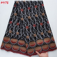 Tissu en dentelle de coton africain Kalume 4978, prix d'usine, dentelle brodée nigériane avec pierres pour robe de soirée, haute qualité