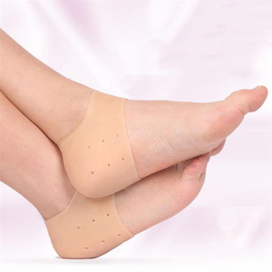 Silicone tacco crack protezione piede secco calzino in silicone per scarpa tacco protezione - Product Image 6
