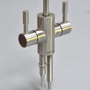 Grifo de acero inoxidable 100% 304 1/4 ", 3/8" Fregadero de carbono manual Grifo de filtro de agua RO de ósmosis inversa con cuello largo y varilla - Product Image 6
