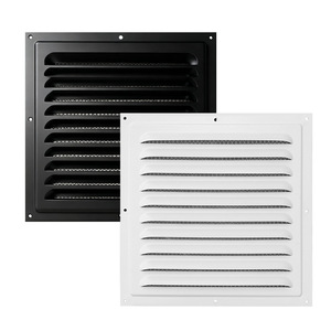 Square Louvered Ventilation Grille Stainless Steel Ceiling Air Outlet Durable Minimalist Design - Product Image 1