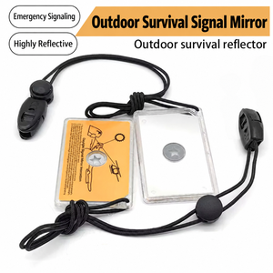 Miroir de signalisation multifonctionnel pour les survivants en plein air ; miroir réfléchissant pour équipement de survie en milieu sauvage - Product Image 1