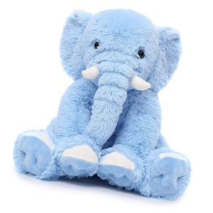 Vivero habitación cama decorativo azul juguetes de peluche de elefante de peluche de felpa animales de peluche juguetes animales - Product Image 1