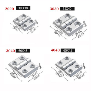 Bisagras de perfil de aluminio 2020 3030 3040 4040 de aleación de zinc, herrajes móviles, conectores industriales para muebles - Product Image 1