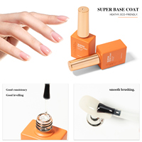 Vendeeni 2025 Super Base Coat ne se décolle pas facilement 15ml Professional Long Lasting Nail Gel Base Coat Non Toxic Top Coat