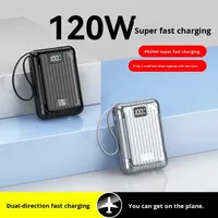 Nouvelle batterie externe portable haute capacité 20 000 mAh à charge rapide 22,5 W Type-C, kit de charge sans batterie (étui + carte mère)