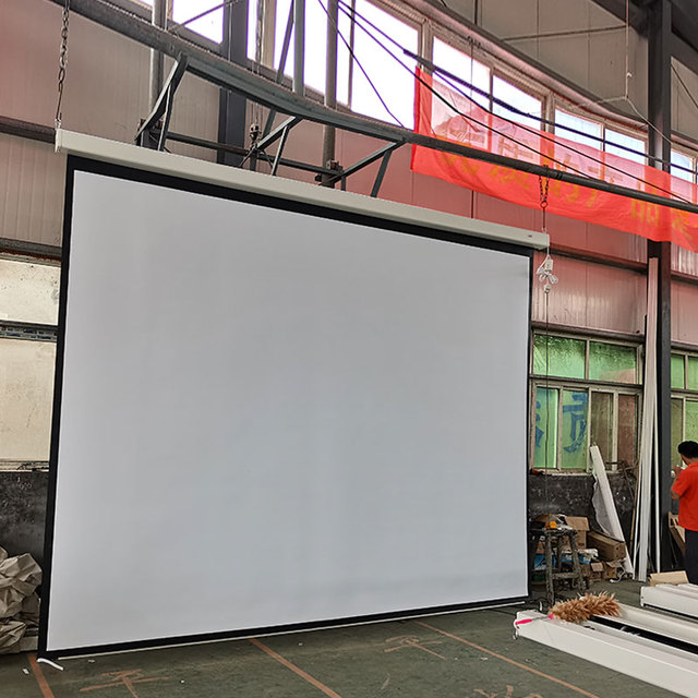 Big Size 200 220 250 300 Inch Matt White Motorized Projector Screen for Show Room School Multimedia Classroom