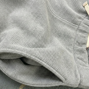 Pantalon de survêtement droit en tricot gaufré personnalisé, haute qualité, effet délavé, texture gaufrée, pour homme, fabricant Habits Homme - Product Image 4