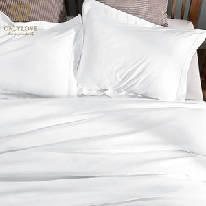 Oeko-tex 100 Chứng Nhận Hữu Cơ Lyocell Tre Khăn Trải Giường <span class=keywords><strong>Sheets</strong></span> Và Duvet Bìa 300TC Đồng Bằng Phong Cách 3Pcs Thiết Lập - Product Image 3