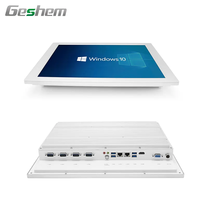 Aluminum alloyed 17 inch embedded industrial touch screen panel pc support intel J1900 i3 i5 i7 CPU