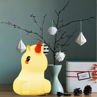 Haut-parleur sans fil, dernière version, USB, en silicone, motif lapin, veilleuse LED RGB, lampe musicale ours, lampe de chevet sans fil pour enfants et bébés