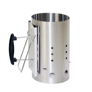 <strong>BBQ</strong> Fire Chimney <strong>Starter</strong> Stainless Steel <strong>BBQ</strong> <strong>Coal</strong> Chimney <strong>Starters</strong> With PP Handle - Product Image 3