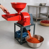 Machine de traitement des céréales à double trémie, broyeur électrique de maïs et d'aliments, pulvérisateur de farine de blé et de soja, vente en gros directe usine