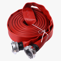 Tuyau d'incendie haute pression flexible et résistant de 2,5 pouces, recouvert de caoutchouc, personnalisable