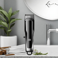 Tondeuse à cheveux électrique intelligente professionnelle haute puissance, longueurs réglables, étanche IPX7, autonomie de 120 minutes pour usage domestique