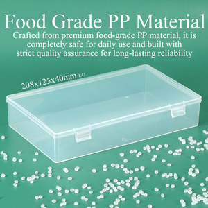 SUNSHING OEM ODM Transparent <b>Plastic</b> Storage <b>Box</b> for Craft Scrapbooking Quilt Projects Foldable Paper Container Empty Craft <b>Box</b> - Product Image 4