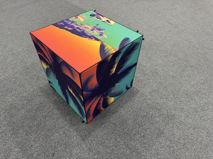 Custom 4 5 6 Sided Glow LED Aluminum Frame Fabric Lightbox Display <b>Advertising</b> LOGO Printed Trade Show Rotating Cube <b>Light</b> <b>Box</b> - Product Image 5