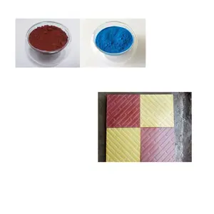 rubber tegels grondstof ijzeroxide pigment blauw groen