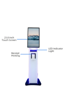 Écran tactile Windows de 21,5 pouces avec SDK activé, reconnaissance faciale, 8 Go de RAM DDR3, stockage de 8/16/32 Go, processeur Intel Core I3, lecteur de codes-barres au sol