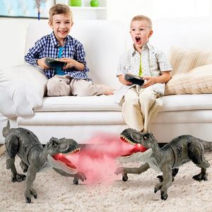 Huiye 2.4G <span class=keywords><strong>T</strong></span>élécommande Dinosaure Simulation <span class=keywords><strong>T</strong></span>-<span class=keywords><strong>Rex</strong></span> Jouets animaux avec pattes réalistes et jets de lumière Musique Jouets RC pour enfants - Product Image 4