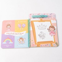 Livre de coloriage magique pour enfants avec impression personnalisée, livre de traçage magique à l'eau, ensemble de livres de coloriage magique à l'eau