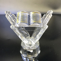 Offre Spéciale faveurs de mariage cristal coran livre avec une base légère islamique articles cadeaux/cadeaux de cristal islamique