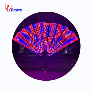 Grand ventilateur de paon à LED 3.2 mètres, queue de Costume, ailes de fées, tenues de divertissement - Product Image 1