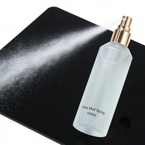 Botella de Spray de Plástico PET Esmerilado Transparente con Cabeza Dosificadora Dorada para Limpiador Facial y Loción, 30ml/60ml/100ml/150ml/200ml, Impresión Serigráfica - Product Image 3