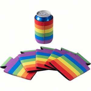 Venta al por mayor de enfriadores de latas delgados de neopreno personalizados, Coozies delgados a granel con impresión de logotipo, accesorios de bar para eventos promocionales, artículos para bebidas - Product Image 1