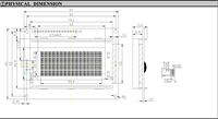 1604A TFT 5V 16x4 Zeichen LCD1604 SPI-Schnittstelle LED-Hintergrundbeleuchtung Bildschirm Anzeigemodul Board