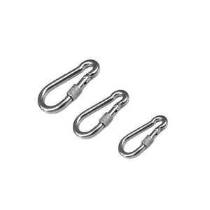 Mosquetón de hilo ovalado marino de enlace rápido de cadena de acero inoxidable 304 316 con conector de cadena de tuerca hebilla mosquetón de bloqueo - Product Image 3