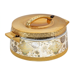 Casserole ronde en céramique avec revêtement émaillé 24 cm, design moderne et luxueux durable pour cuisinière à gaz et à induction - Product Image 1