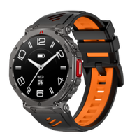 HT52 Smartwatch für Herren 1,56 Zoll 1000mAh Akku LED-Taschenlampe Kompass IP68 BT-Anruf KI Fitness Sport Smartwatch